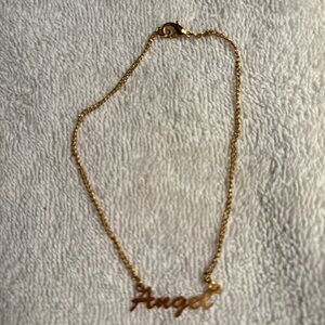 Vintage Delicate Gold Tone  Metal Angel Bracelet